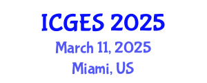 International Conference on Geology and Earth Systems (ICGES) March 11, 2025 - Miami, United States