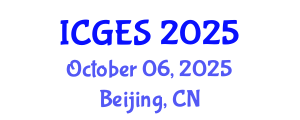 International Conference on Geology and Earth Systems (ICGES) October 06, 2025 - Beijing, China