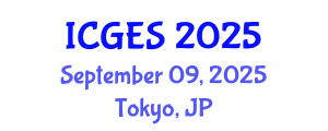 International Conference on Geology and Earth Systems (ICGES) September 09, 2025 - Tokyo, Japan
