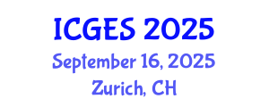 International Conference on Geology and Earth Systems (ICGES) September 16, 2025 - Zurich, Switzerland