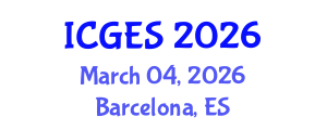 International Conference on Geology and Earth Systems (ICGES) March 04, 2026 - Barcelona, Spain