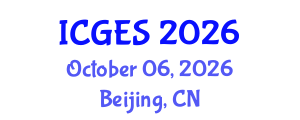 International Conference on Geology and Earth Systems (ICGES) October 06, 2026 - Beijing, China