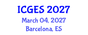 International Conference on Geology and Earth Systems (ICGES) March 04, 2027 - Barcelona, Spain International Conference on Geology and Earth Systems (ICGES) March 04, 2027 - Barcelona, Spain