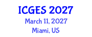 International Conference on Geology and Earth Systems (ICGES) March 11, 2027 - Miami, United States International Conference on Geology and Earth Systems (ICGES) March 11, 2027 - Miami, United States