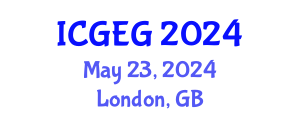 International Conference on Geology and Engineering Geology (ICGEG) May 23, 2024 - London, United Kingdom