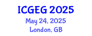 International Conference on Geology and Engineering Geology (ICGEG) May 24, 2025 - London, United Kingdom