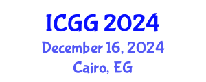 International Conference on Geology and Geophysics (ICGG) December 16, 2024 - Cairo, Egypt