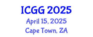 International Conference on Geology and Geophysics (ICGG) April 15, 2025 - Cape Town, South Africa