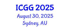 International Conference on Geology and Geophysics (ICGG) August 30, 2025 - Sydney, Australia