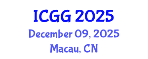 International Conference on Geology and Geophysics (ICGG) December 09, 2025 - Macau, China
