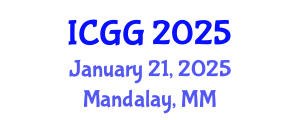 International Conference on Geology and Geophysics (ICGG) January 21, 2025 - Mandalay, Myanmar