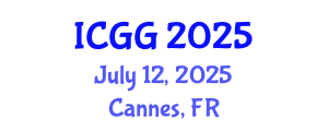 International Conference on Geology and Geophysics (ICGG) July 12, 2025 - Cannes, France