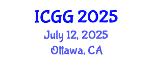International Conference on Geology and Geophysics (ICGG) July 12, 2025 - Ottawa, Canada