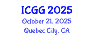 International Conference on Geology and Geophysics (ICGG) October 21, 2025 - Quebec City, Canada