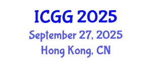 International Conference on Geology and Geophysics (ICGG) September 27, 2025 - Hong Kong, China