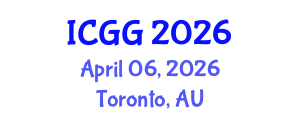 International Conference on Geology and Geophysics (ICGG) April 06, 2026 - Toronto, Australia International Conference on Geology and Geophysics (ICGG) April 06, 2026 - Toronto, Australia