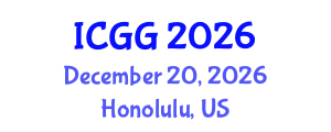 International Conference on Geology and Geophysics (ICGG) December 20, 2026 - Honolulu, United States