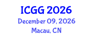 International Conference on Geology and Geophysics (ICGG) December 09, 2026 - Macau, China