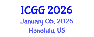 International Conference on Geology and Geophysics (ICGG) January 05, 2026 - Honolulu, United States International Conference on Geology and Geophysics (ICGG) January 05, 2026 - Honolulu, United States