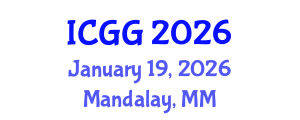 International Conference on Geology and Geophysics (ICGG) January 19, 2026 - Mandalay, Myanmar International Conference on Geology and Geophysics (ICGG) January 19, 2026 - Mandalay, Myanmar