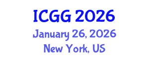 International Conference on Geology and Geophysics (ICGG) January 26, 2026 - New York, United States International Conference on Geology and Geophysics (ICGG) January 26, 2026 - New York, United States