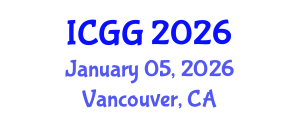 International Conference on Geology and Geophysics (ICGG) January 05, 2026 - Vancouver, Canada International Conference on Geology and Geophysics (ICGG) January 05, 2026 - Vancouver, Canada