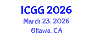 International Conference on Geology and Geophysics (ICGG) March 23, 2026 - Ottawa, Canada International Conference on Geology and Geophysics (ICGG) March 23, 2026 - Ottawa, Canada