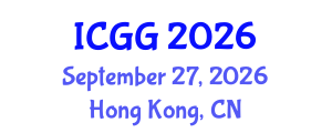 International Conference on Geology and Geophysics (ICGG) September 27, 2026 - Hong Kong, China