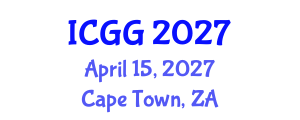 International Conference on Geology and Geophysics (ICGG) April 15, 2027 - Cape Town, South Africa International Conference on Geology and Geophysics (ICGG) April 15, 2027 - Cape Town, South Africa