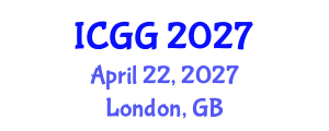 International Conference on Geology and Geophysics (ICGG) April 22, 2027 - London, United Kingdom International Conference on Geology and Geophysics (ICGG) April 22, 2027 - London, United Kingdom