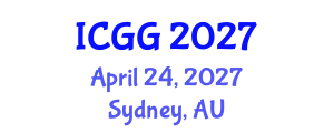International Conference on Geology and Geophysics (ICGG) April 24, 2027 - Sydney, Australia International Conference on Geology and Geophysics (ICGG) April 24, 2027 - Sydney, Australia
