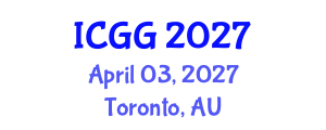 International Conference on Geology and Geophysics (ICGG) April 03, 2027 - Toronto, Australia International Conference on Geology and Geophysics (ICGG) April 03, 2027 - Toronto, Australia