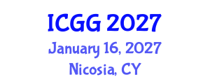 International Conference on Geology and Geophysics (ICGG) January 16, 2027 - Nicosia, Cyprus International Conference on Geology and Geophysics (ICGG) January 16, 2027 - Nicosia, Cyprus