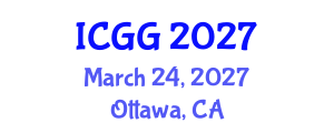 International Conference on Geology and Geophysics (ICGG) March 24, 2027 - Ottawa, Canada International Conference on Geology and Geophysics (ICGG) March 24, 2027 - Ottawa, Canada