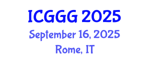 International Conference on Geology, Geophysics and Geochemistry (ICGGG) September 16, 2025 - Rome, Italy