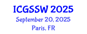 International Conference on Geomagnetic Storms and Space Weather (ICGSSW) September 20, 2025 - Paris, France