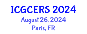 International Conference on Geomatics Civil Engineering and Remote Sensing (ICGCERS) August 26, 2024 - Paris, France