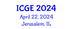 International Conference on Geomatics Engineering (ICGE) April 29, 2024 - Jerusalem, Israel