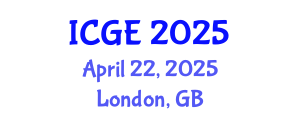 International Conference on Geomatics Engineering (ICGE) April 22, 2025 - London, United Kingdom