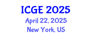 International Conference on Geomatics Engineering (ICGE) April 22, 2025 - New York, United States