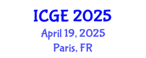 International Conference on Geomatics Engineering (ICGE) April 19, 2025 - Paris, France