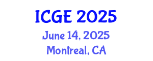 International Conference on Geomatics Engineering (ICGE) June 14, 2025 - Montreal, Canada