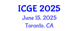 International Conference on Geomatics Engineering (ICGE) June 15, 2025 - Toronto, Canada