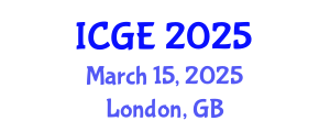 International Conference on Geomatics Engineering (ICGE) March 15, 2025 - London, United Kingdom