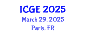 International Conference on Geomatics Engineering (ICGE) March 29, 2025 - Paris, France