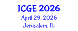 International Conference on Geomatics Engineering (ICGE) April 29, 2026 - Jerusalem, Israel