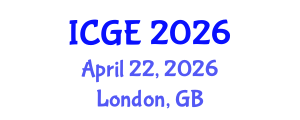 International Conference on Geomatics Engineering (ICGE) April 22, 2026 - London, United Kingdom