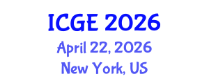 International Conference on Geomatics Engineering (ICGE) April 22, 2026 - New York, United States