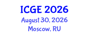 International Conference on Geomatics Engineering (ICGE) August 30, 2026 - Moscow, Russia