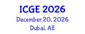 International Conference on Geomatics Engineering (ICGE) December 20, 2026 - Dubai, United Arab Emirates International Conference on Geomatics Engineering (ICGE) December 20, 2026 - Dubai, United Arab Emirates